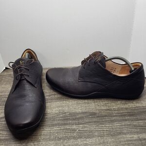 THINK! LEATHER LACED UP  SHOES BROWN 45.5 EU 12.5 US KOMBI